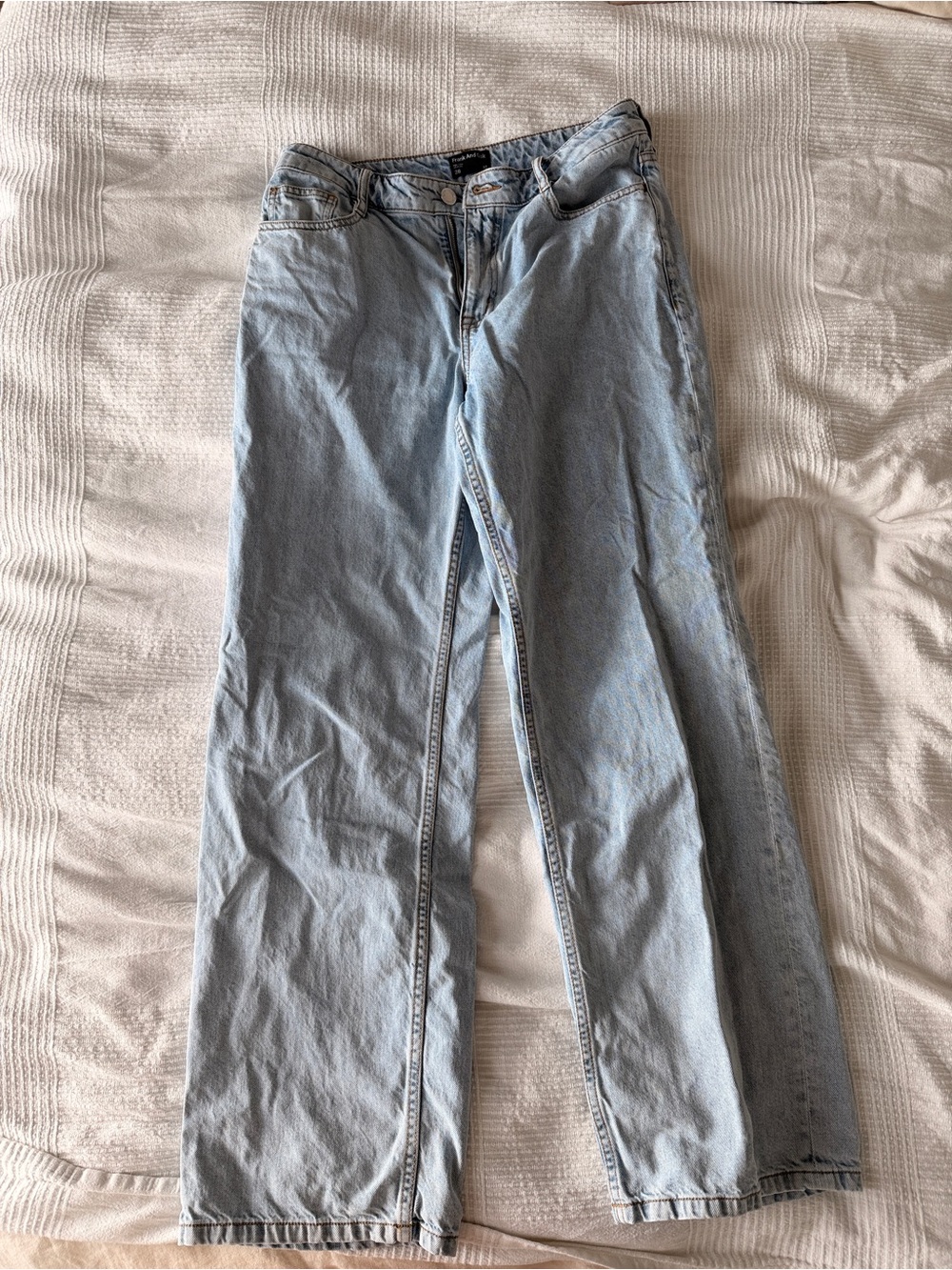 Frank & Oak Light Wash Women's Straight-Leg Jeans
